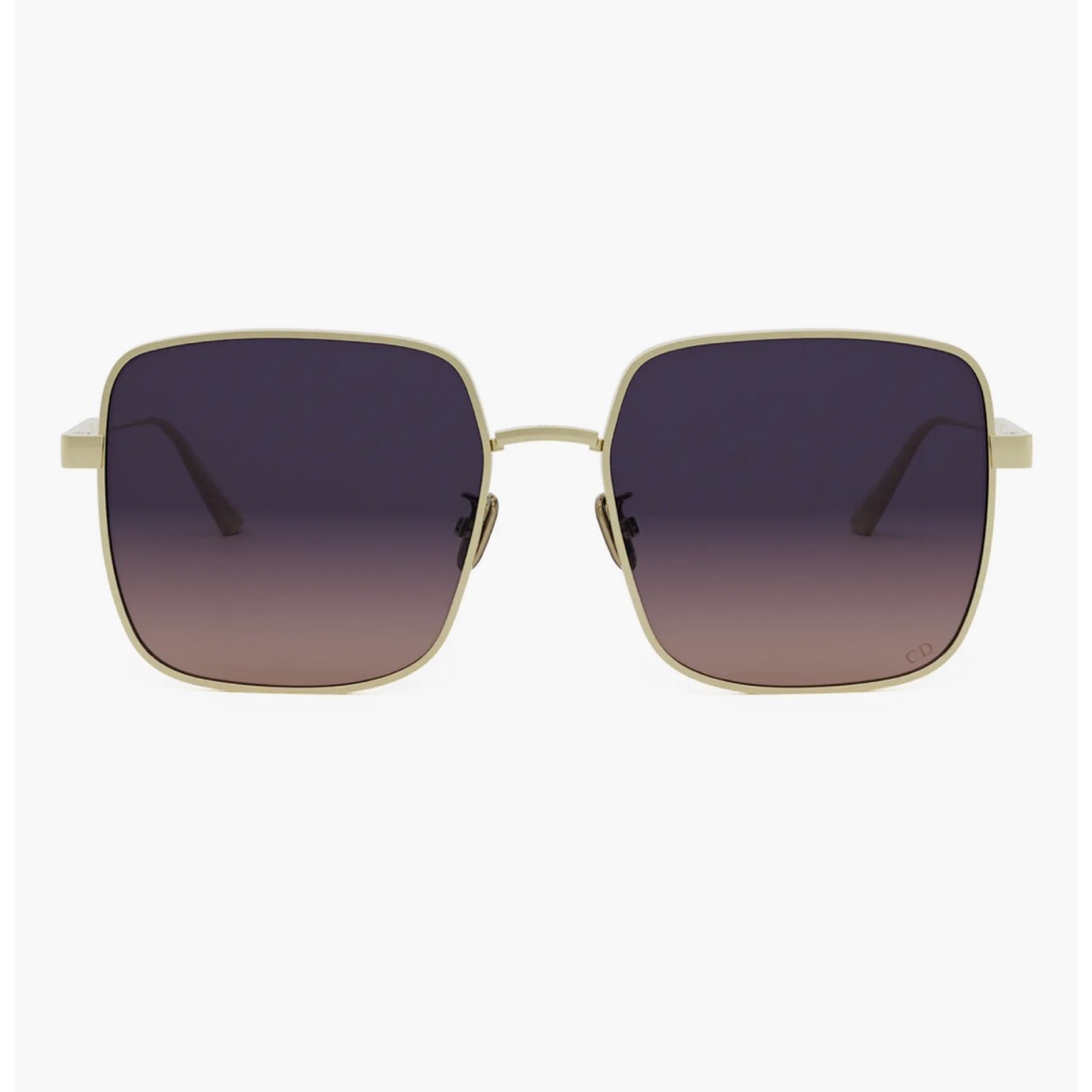 Dior Gold And Purple Fashion Sunglasses